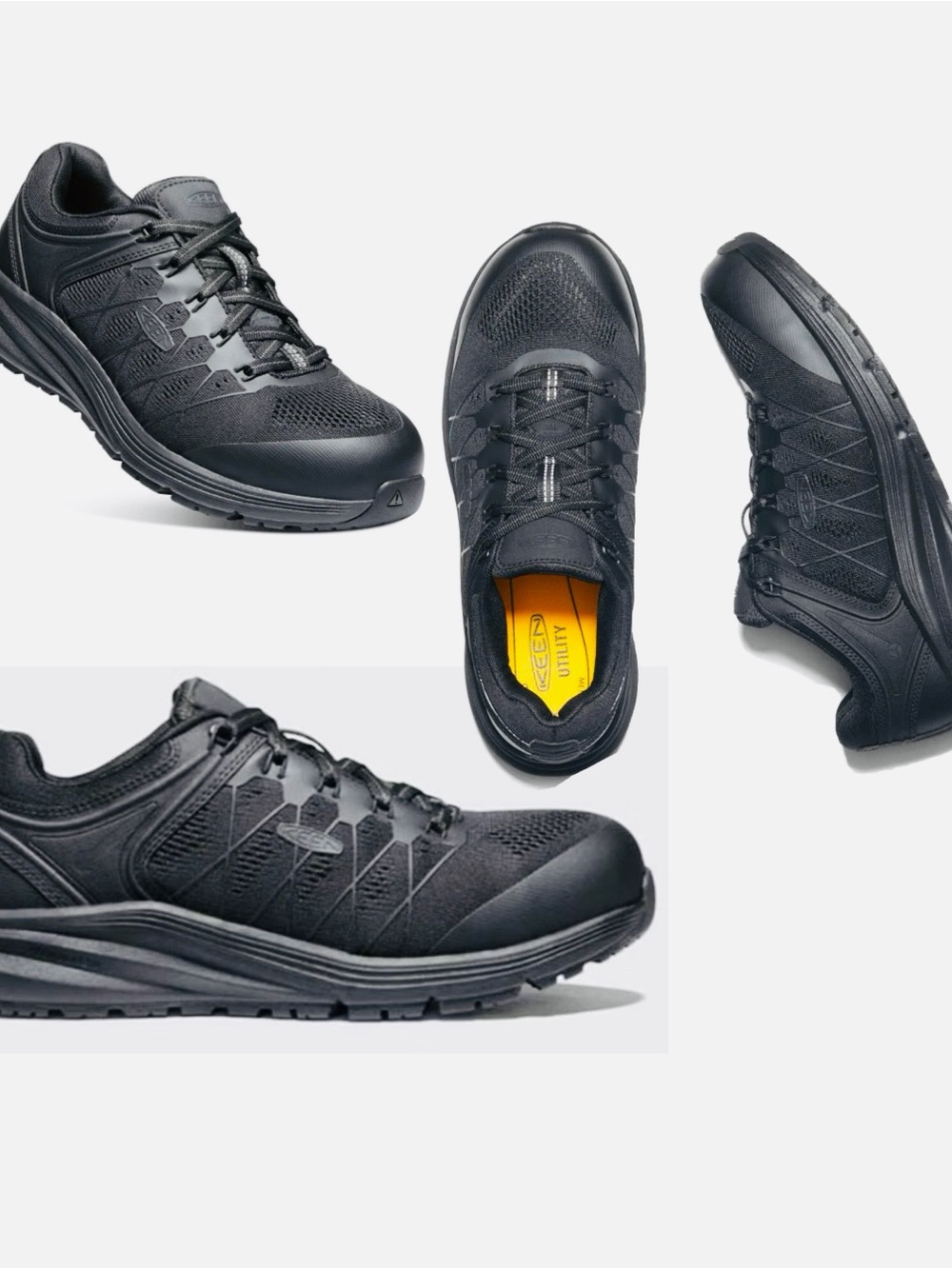 KEEN UTILITY Men's US 9EE ReGen KonnectFit Athletic Work Safety Shoes Carbon Toe